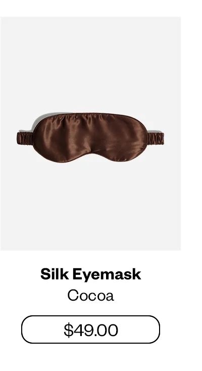 Silk Eyemask - Cocoa