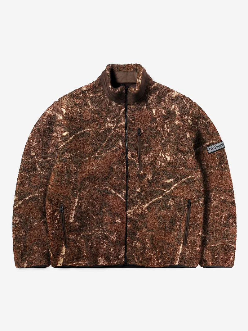 Image of No Problemo NP Forest Heavy Fleece Jacket - Camo