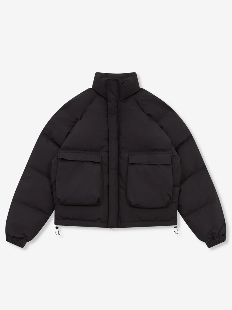Image of Estudio Niksen Raglan Puffer Jacket - Black