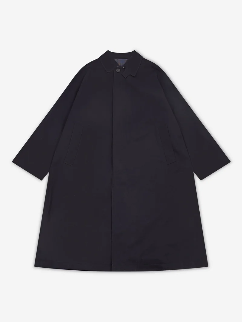 Image of Studio Nicholson x Beams Plus Peter Raincoat - Darkest Navy