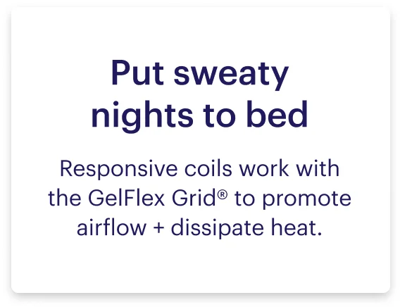 Put sweaty nights to bed