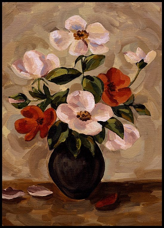 Rustic Floral Poster