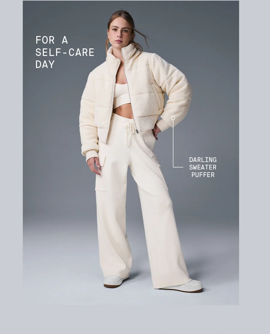 FOR A SEL-CARE DAY DARLING SWEATER PUFFER