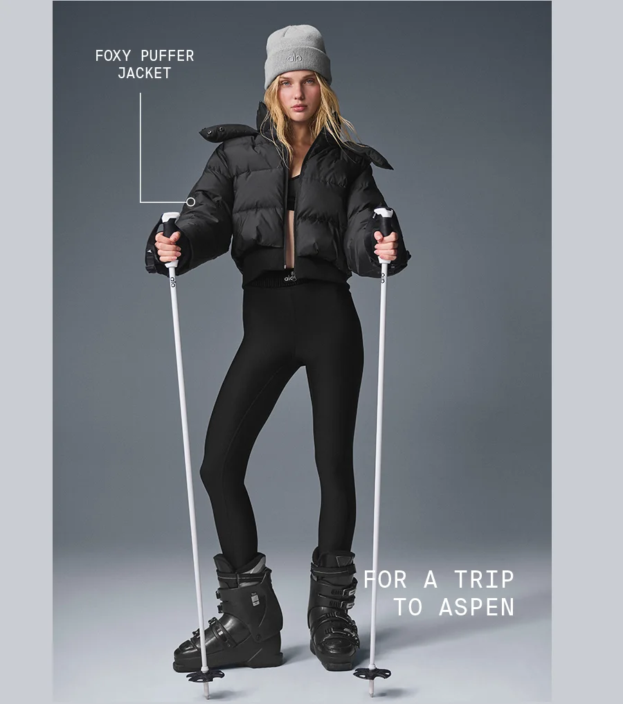 FOXY PUFFER JACKET FOR A TRIP TO ASPEN