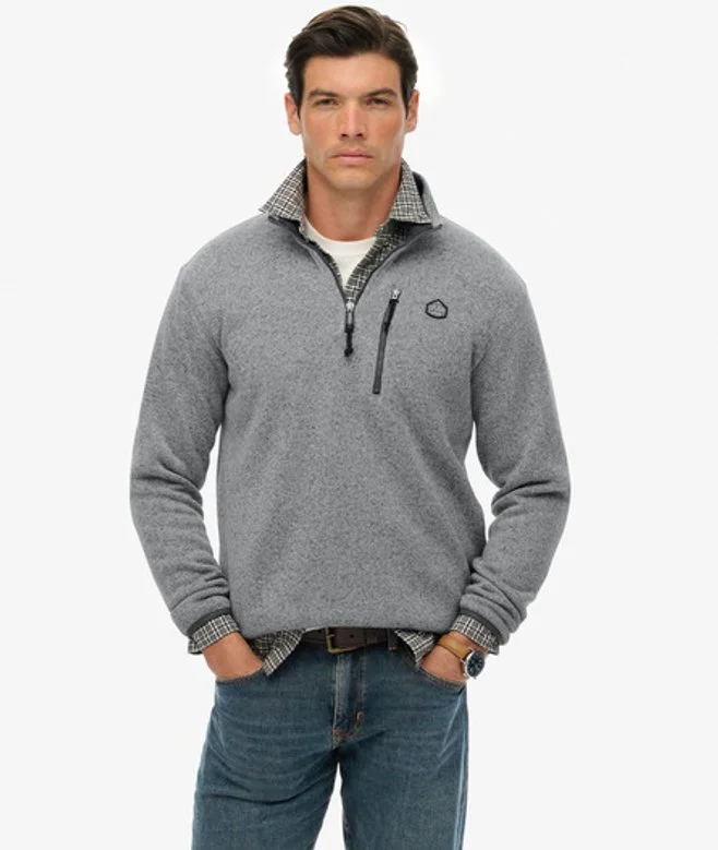 Storm Fleece Half Zip Jumper - Grey