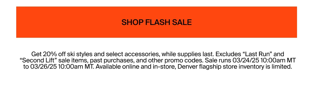 Shop End of Season Flash Sale