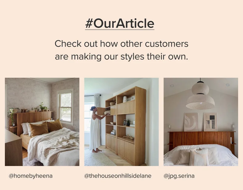 Check out how other customers are making our styles their own. #OurArticle.