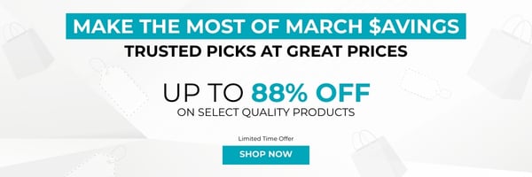 Make the Most of March Savings Up to 88% - March Clearance