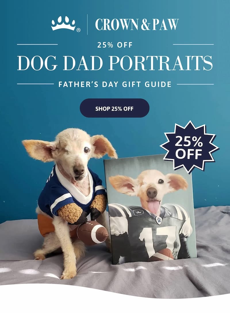 DOG DAD PORTRAITS - Father's Day gift guide
