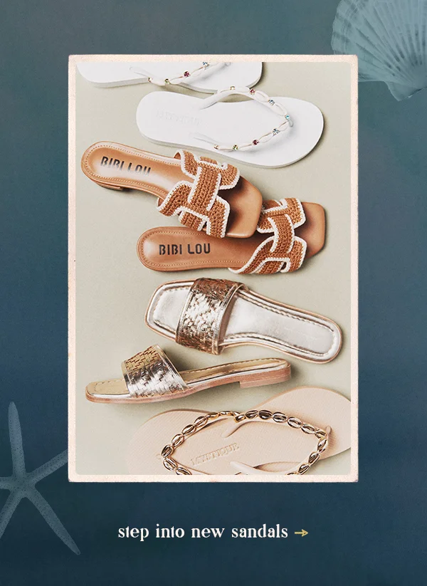 step into new sandals