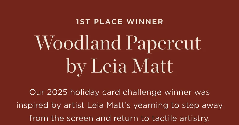 Woodland Papercut by Leia Matt