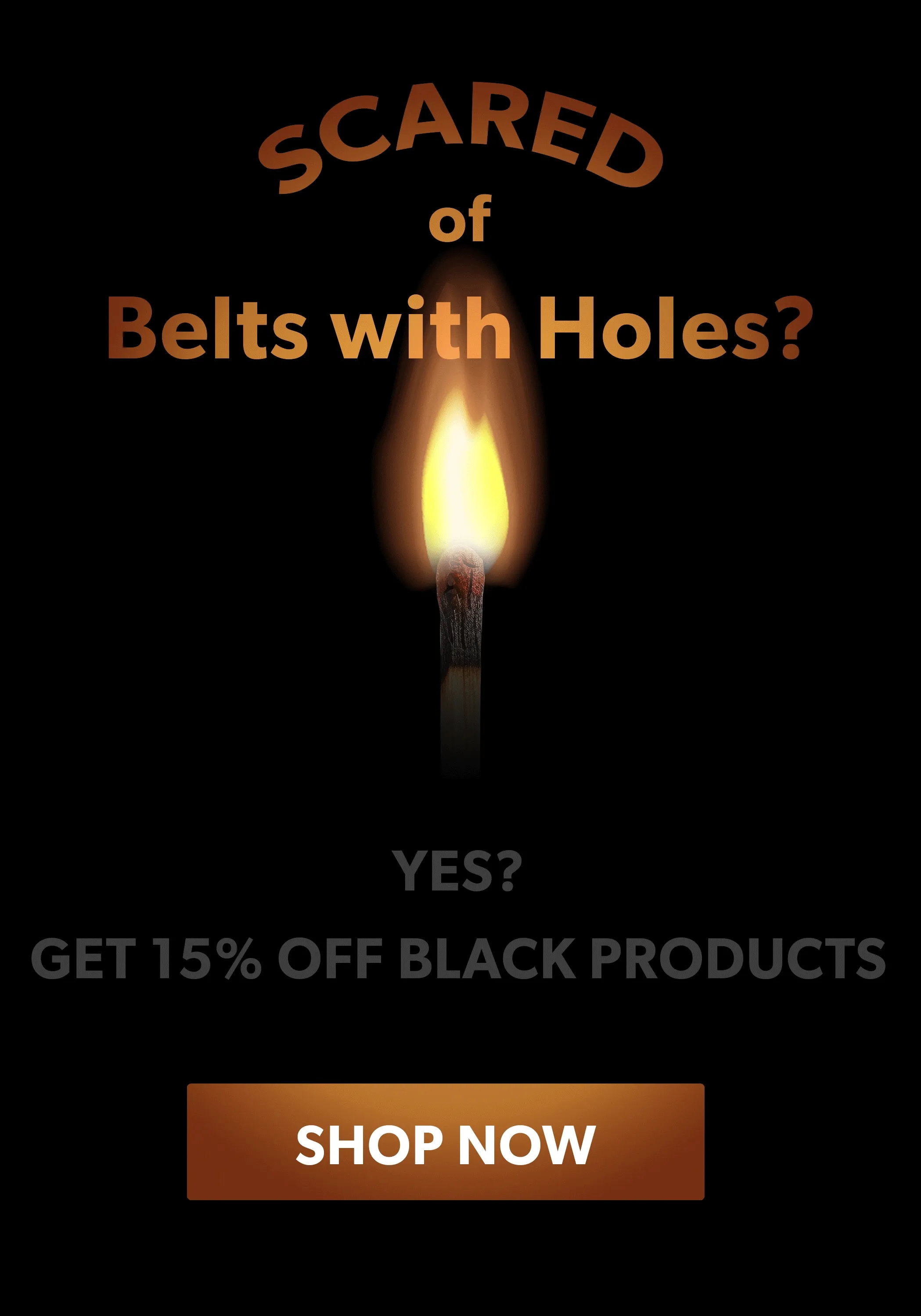 BLACKOUT SALE. 15% Off Select Black Products. Use Code: discount code