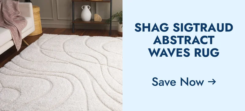 SAFAVIEH Florida Shag Sigtraud Abstract Waves 1.2-inch Thick Rug
