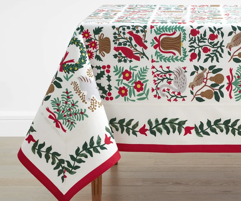Image of Cotton Tablecloth - Christmastide