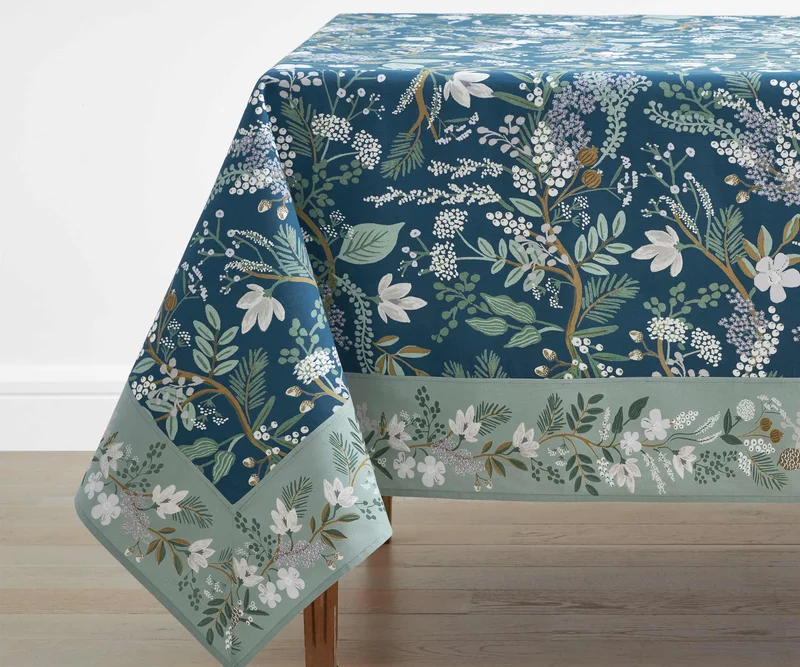 Image of Cotton Tablecloth - Juniper Forest