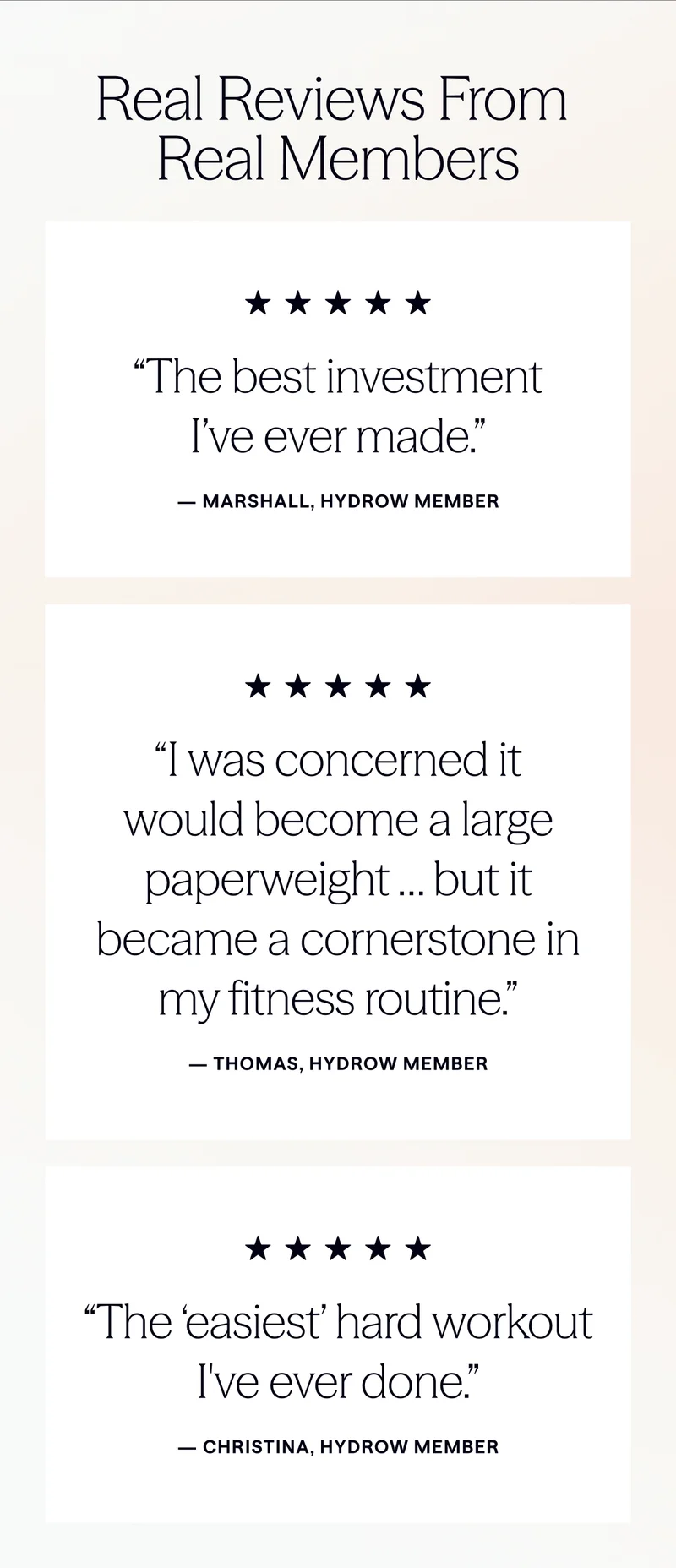 Real Reviews from Real Members.