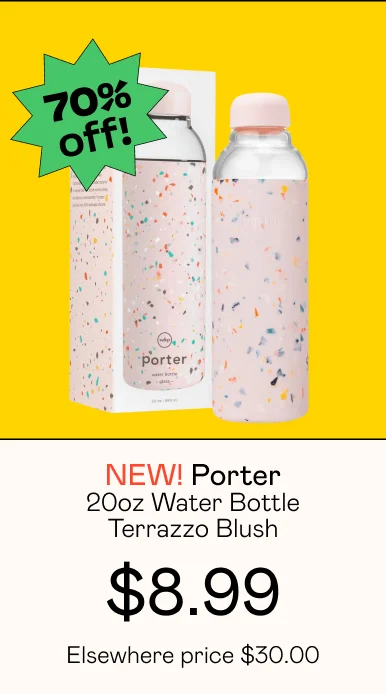 Porter 20oz Water Bottle - Terrazzo Blush