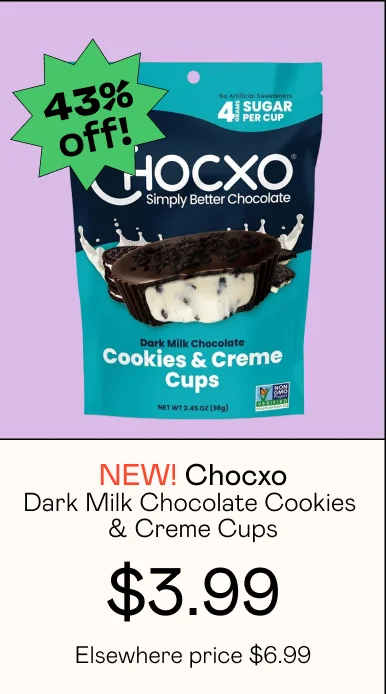 Chocxo Dark Milk Chocolate Cookies & Creme Cups