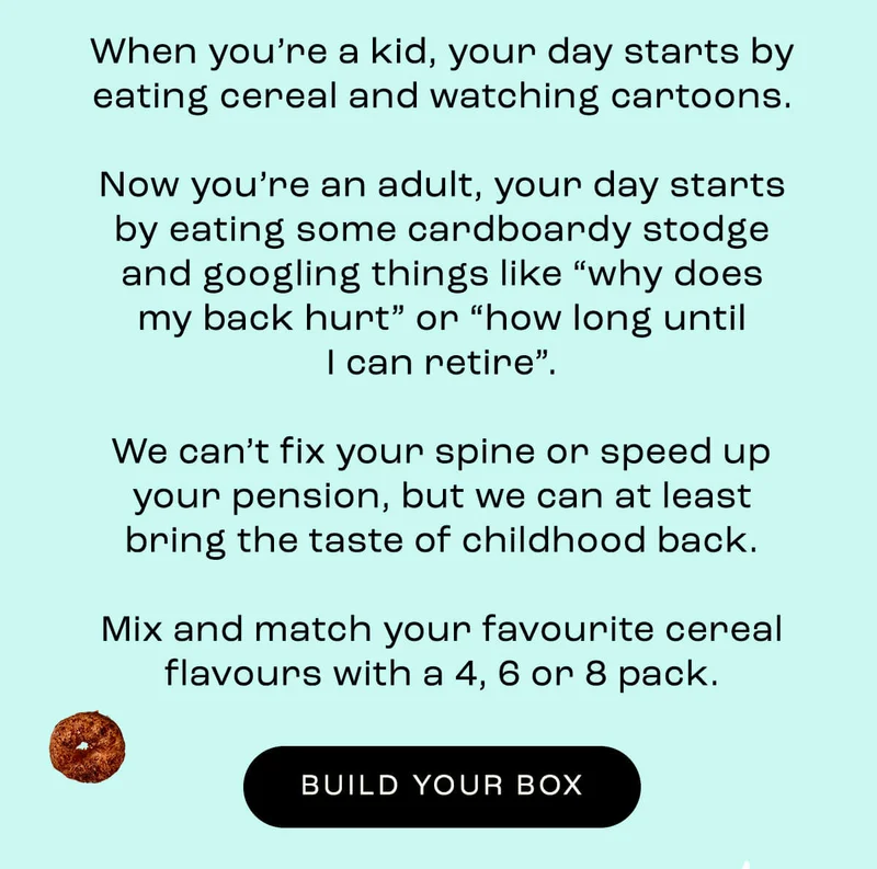 Cereal’s all grown up
