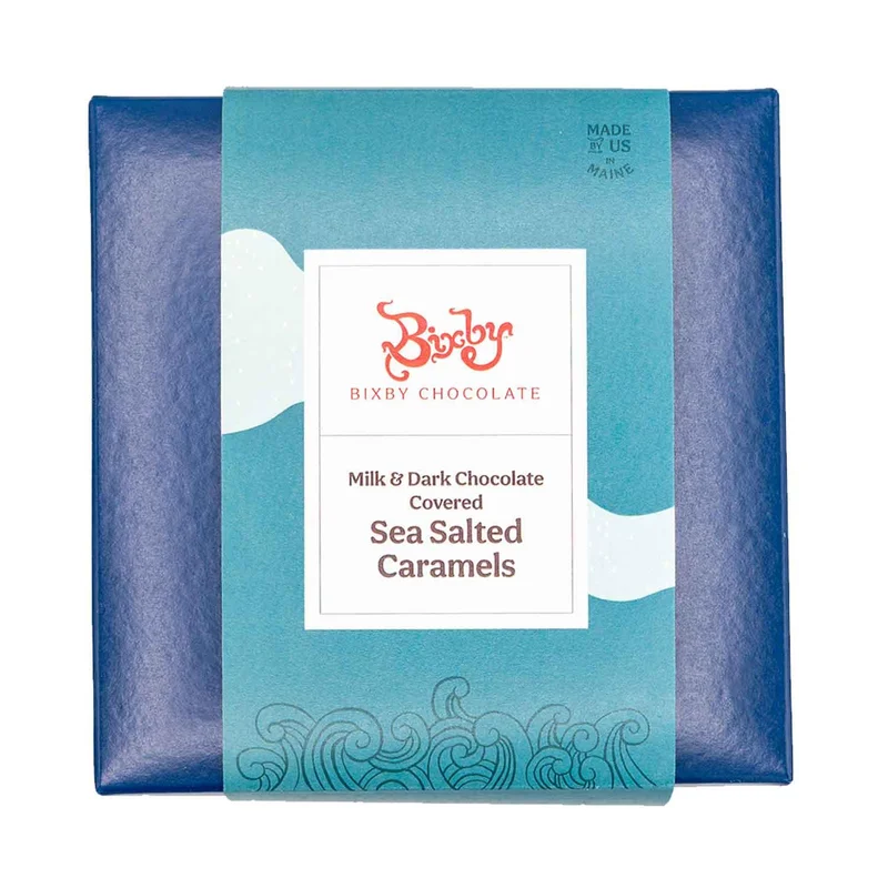 Sea Salt Caramels, Milk & Dark Chocolate, 3 Oz
