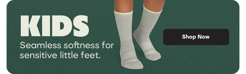 KIDS | Seamless softness for sensitive little feet. | Shop Now