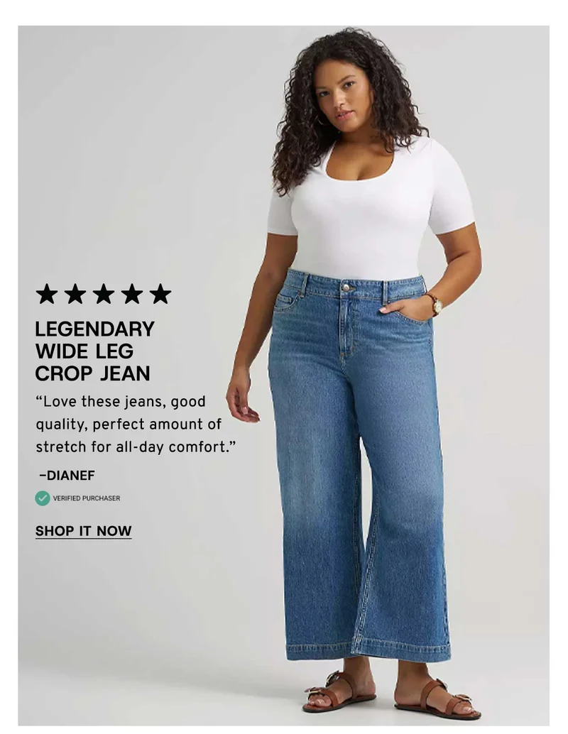 Legendary Wide Leg Crop Jean - Shop It Now