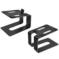 Monoprice Tilted Metal Desktop Bookshelf Speaker Stands Risers, Pair