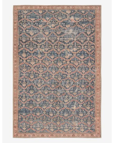 Stellan Rug-Navy and Rust / 5' x 7'6"