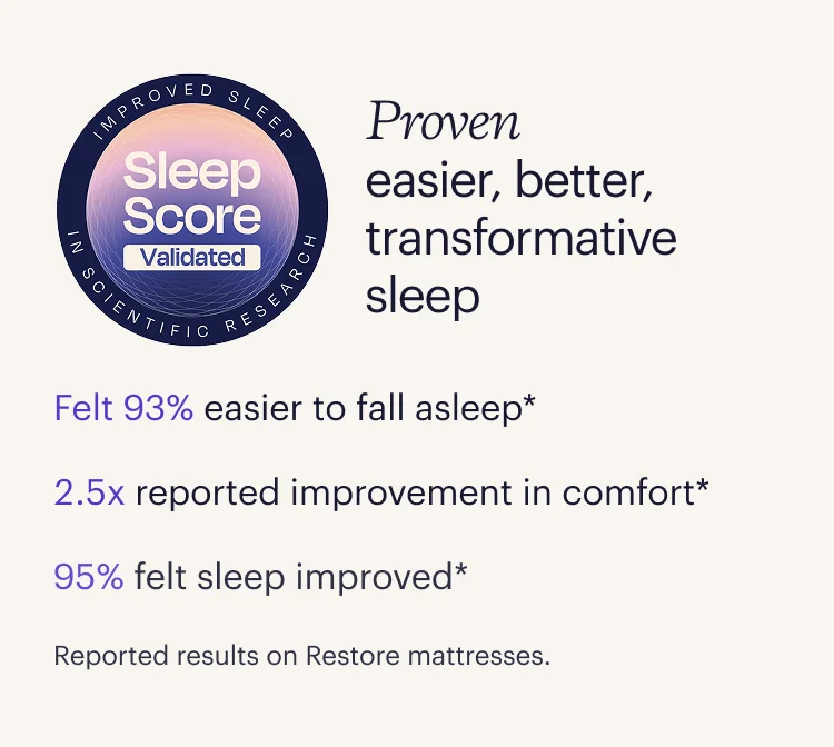 Proven easier, better, transformative sleep
