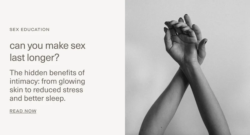 Can you make sex last longer?