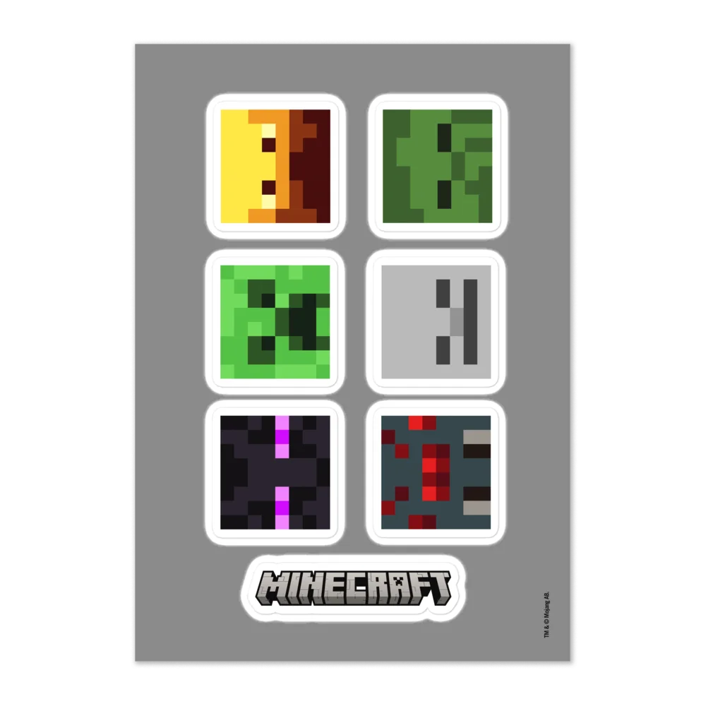 Image of Minecraft Foe Sticker Sheet