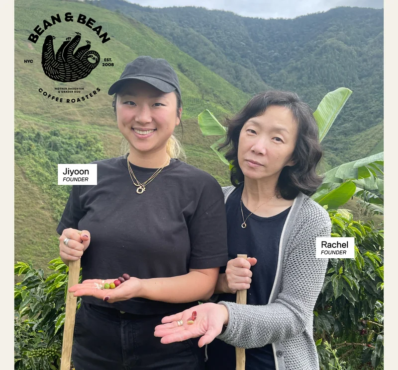 Bean & Bean. Jiyoon: Founder, Rachel: Founder