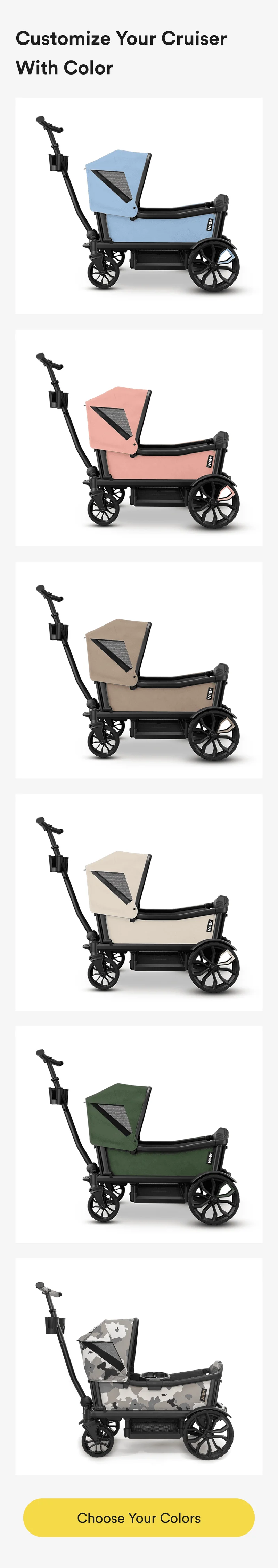 customize your cruiser with color - choose your colors