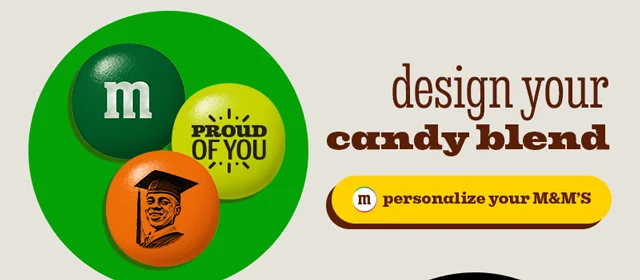 PERSONALIZE YOUR M&M'S