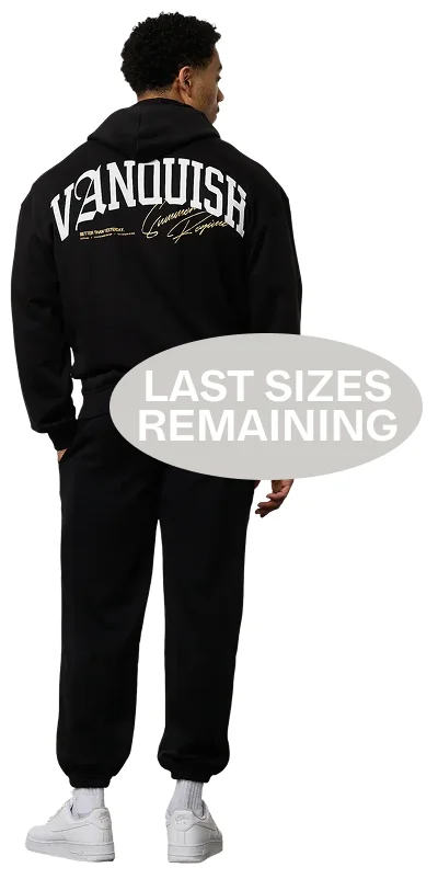 REGIME BLACK OVERSIZED HOODIE