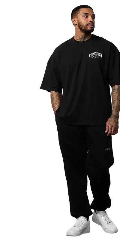 REGIME BLACK OVERSIZED BOXY T SHIRT