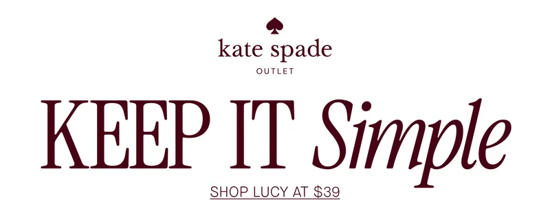 KEEP IT Simple. Shop Lucy at $39