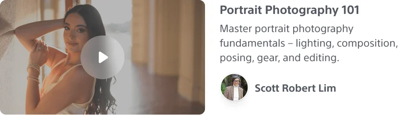 Portrait Photography 101