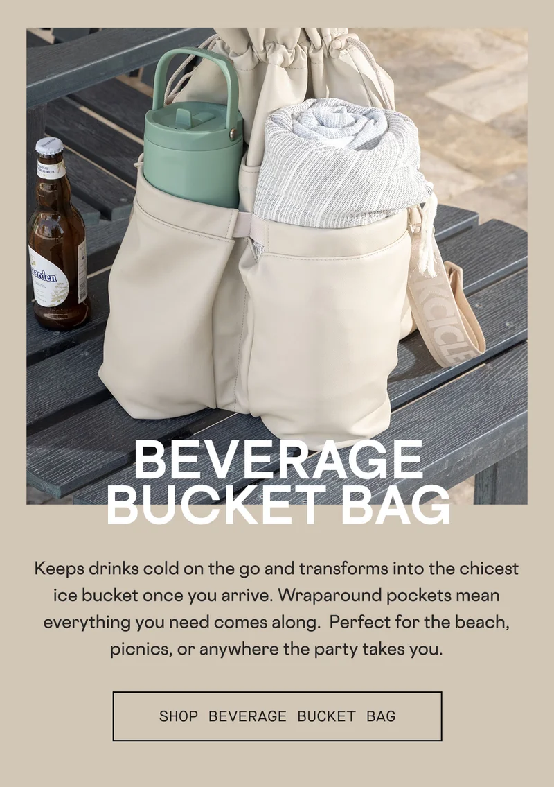 Shop new Vegan Leather Beverage Bucket Bag!