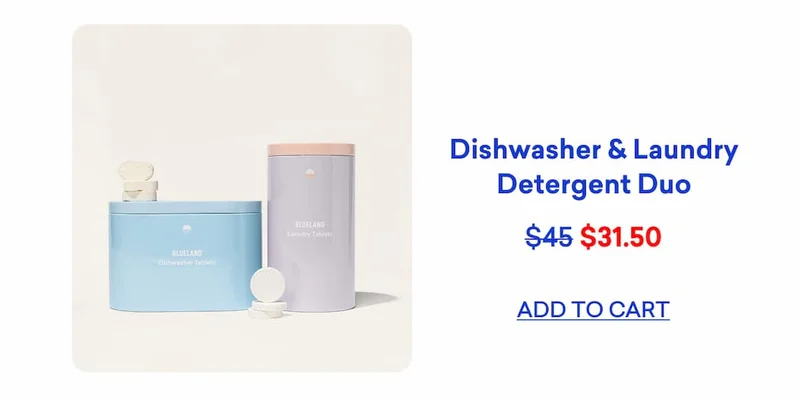 Get our Dishwasher & Laundry Detergent Duo for 30% off!