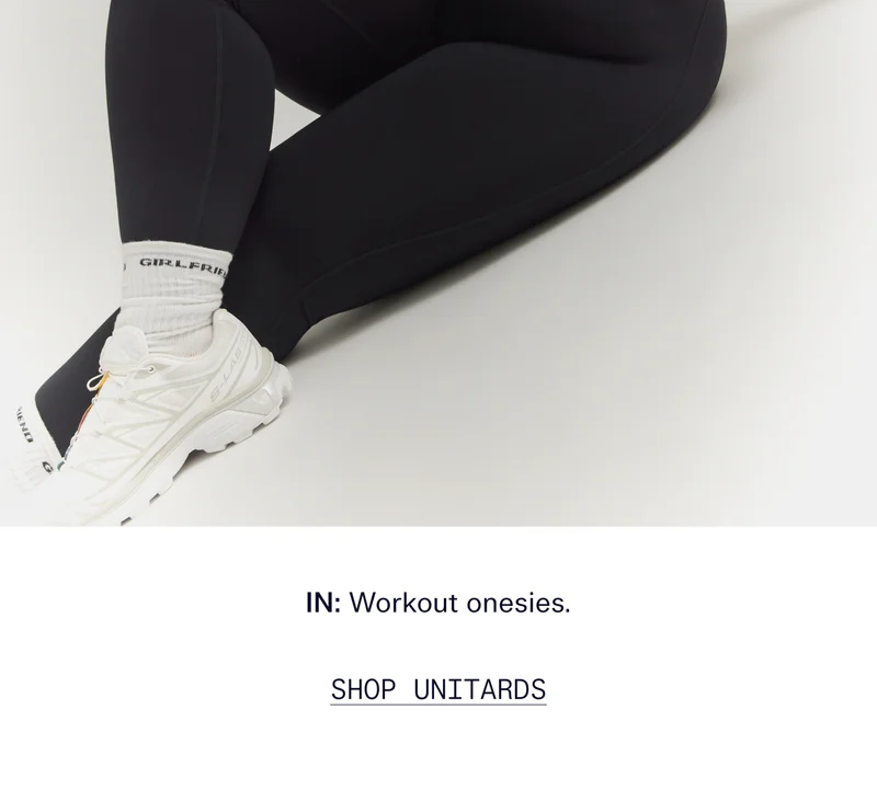 In: Workout onesies.  |  SHOP UNITARDS