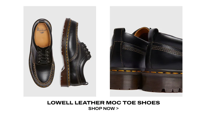 Lowell Leather Moc Toe Shoes