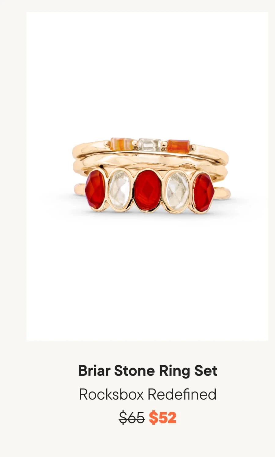 Rocksbox Redefined Briar Stone Ring Set