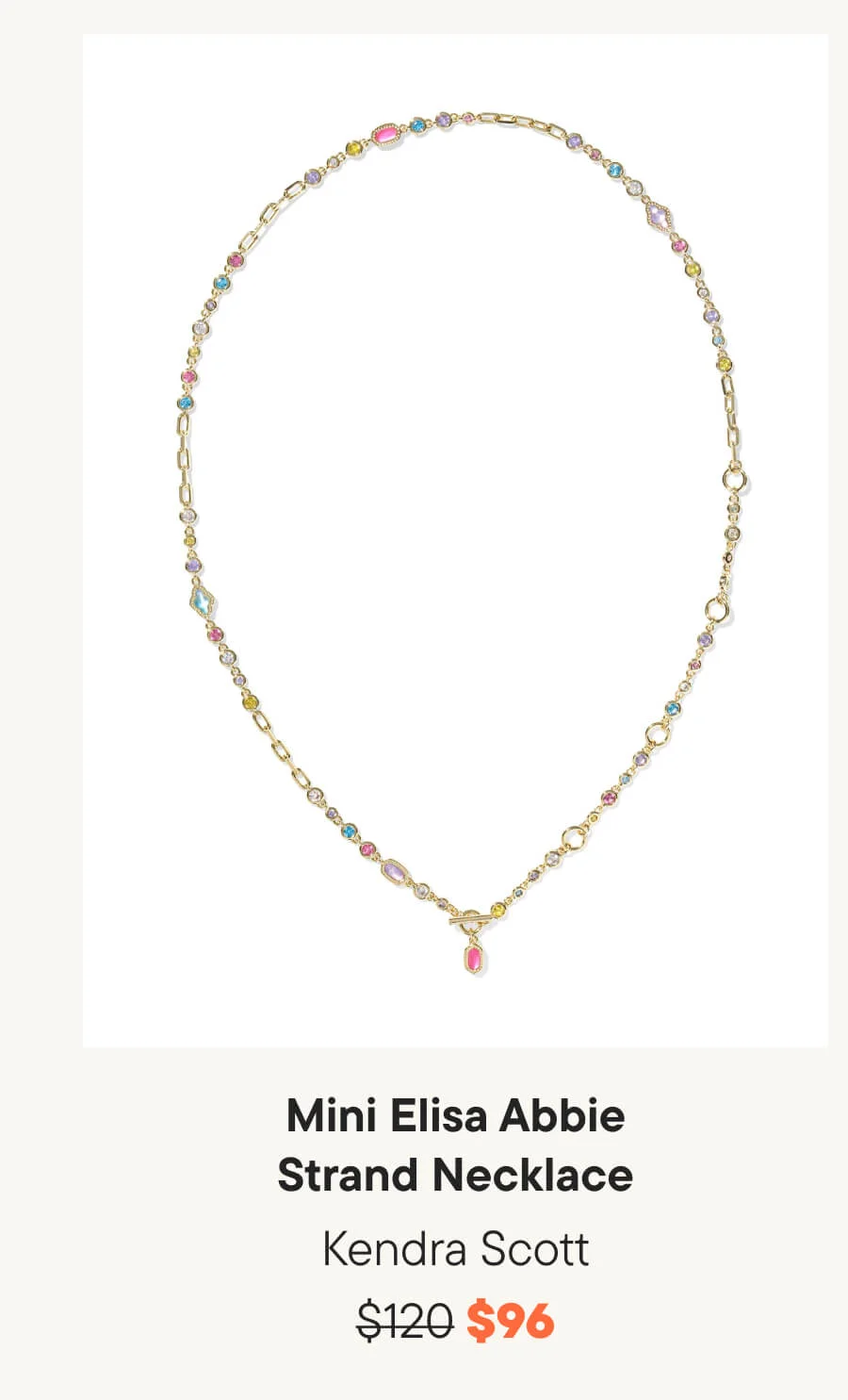 Kendra Scott Mini Elisa Abbie Strand Necklace