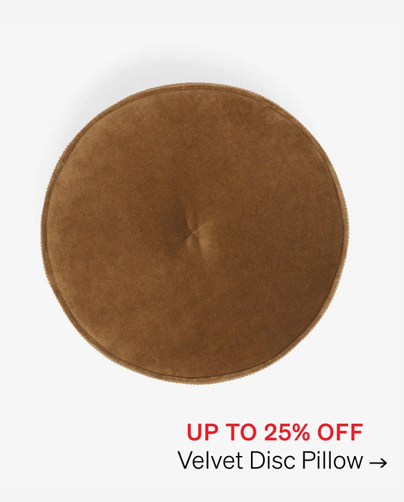 Shop Velvet Disc Pillow