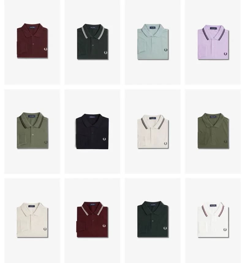Shop Mens Longsleeve Fred Perry Shirts