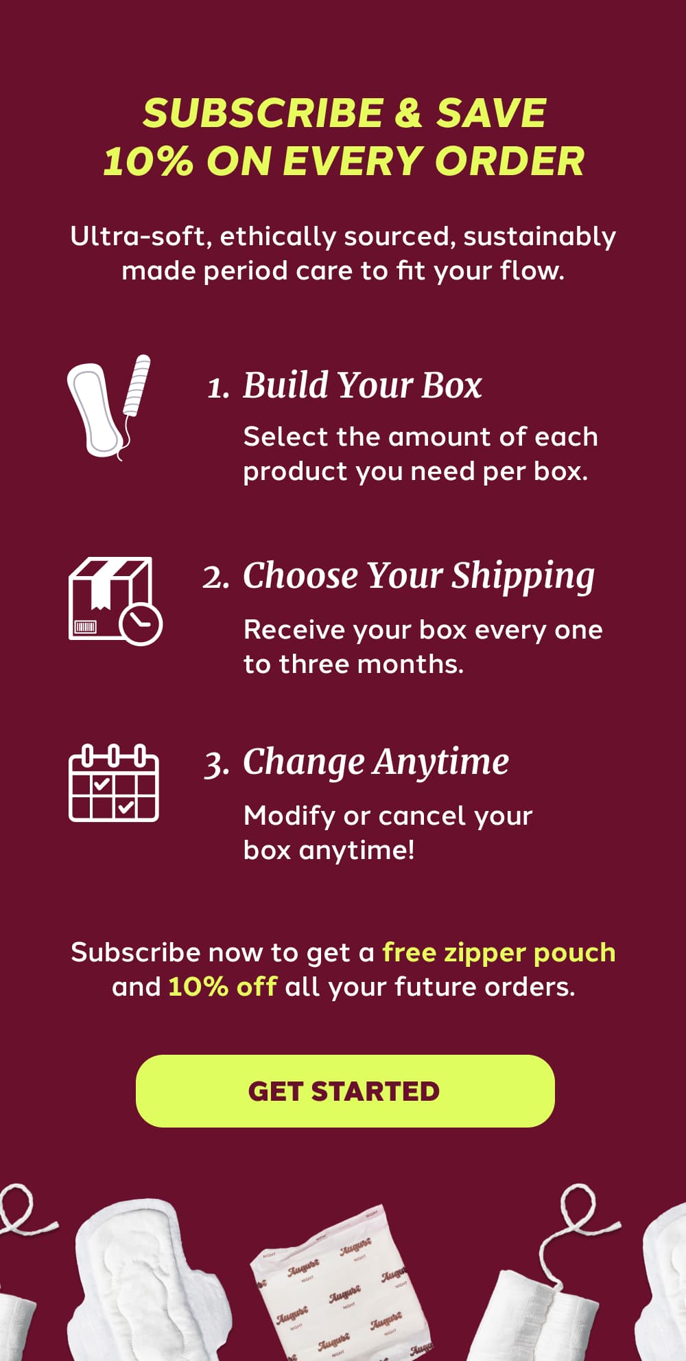 Subscribe & Save 10% on Every Order [ Get Started ]