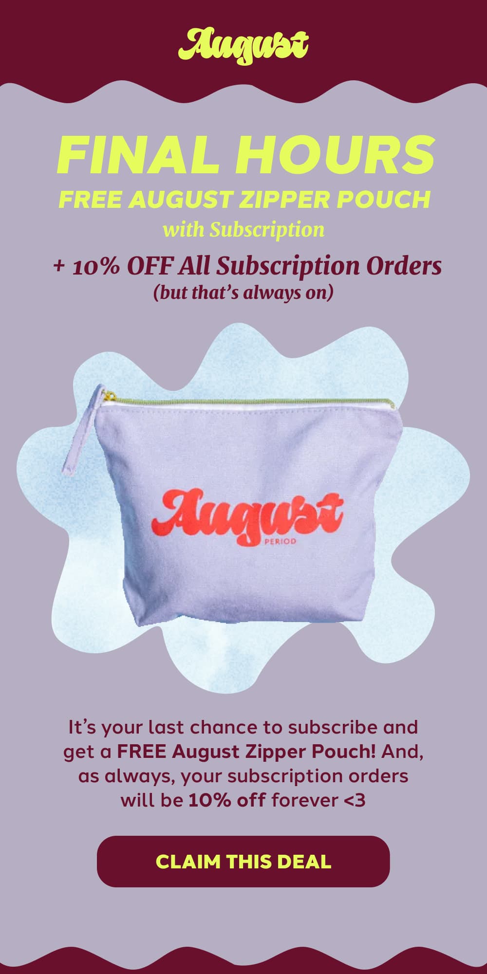 FINAL HOURS [CLAIM THIS DEAL]