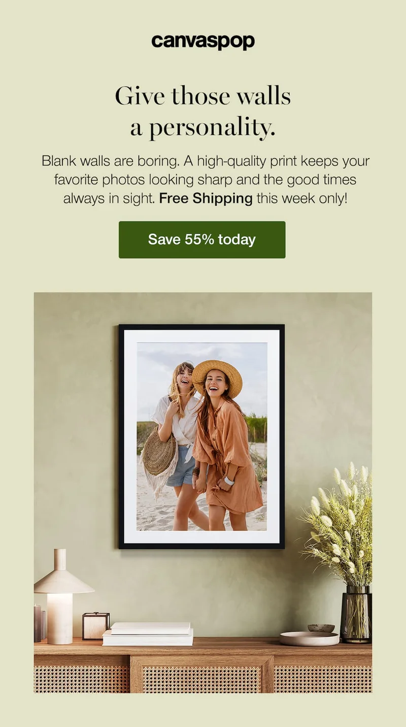 Give those walls a personality. Blank walls are boring. A high-quality print keeps your favorite photos looking sharp and the good times always in sight.