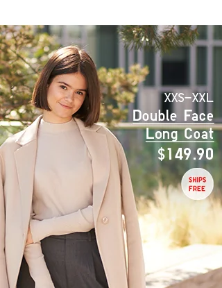PDP2 - WOMEN DOUBLE FACE LONG COAT